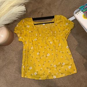 yellow blouse (old navy)